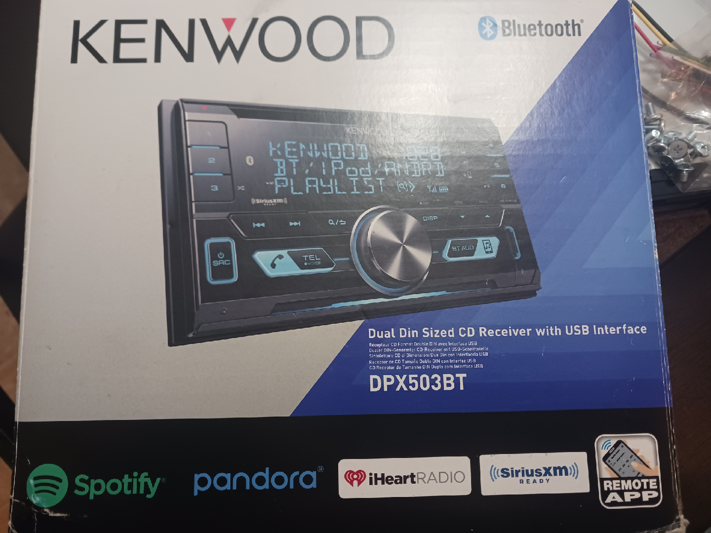 Kenwood DPX503BT Dual Din CD Receiver - USB Interface