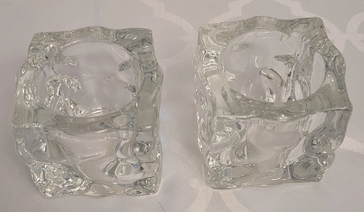 Set of 2 Tea Light Candle Holders 2.75" x 2.75" - photo 3
