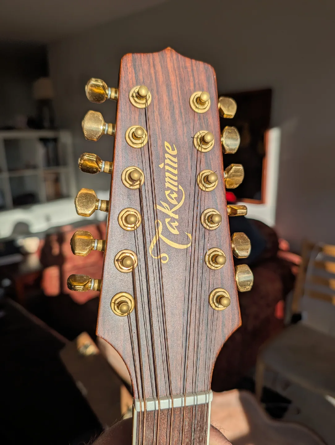 Takamine F400S (1993) 12-String Acoustic Guitar with Case image indicator(4)