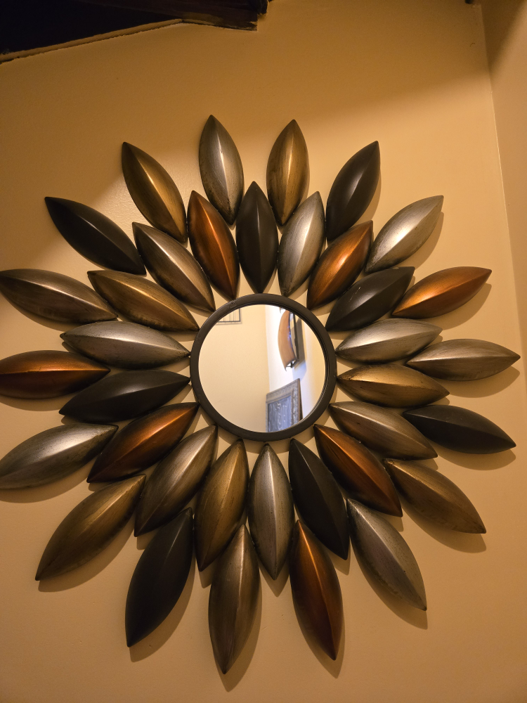 Sunflower Petal Wall Mirror Decor