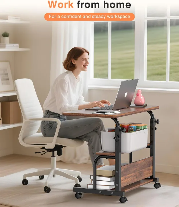 Adjustable Height Rolling Laptop Desk Brand New in Box image indicator(2)