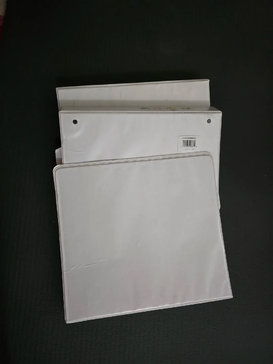 3 White Binder one inch thumbnail