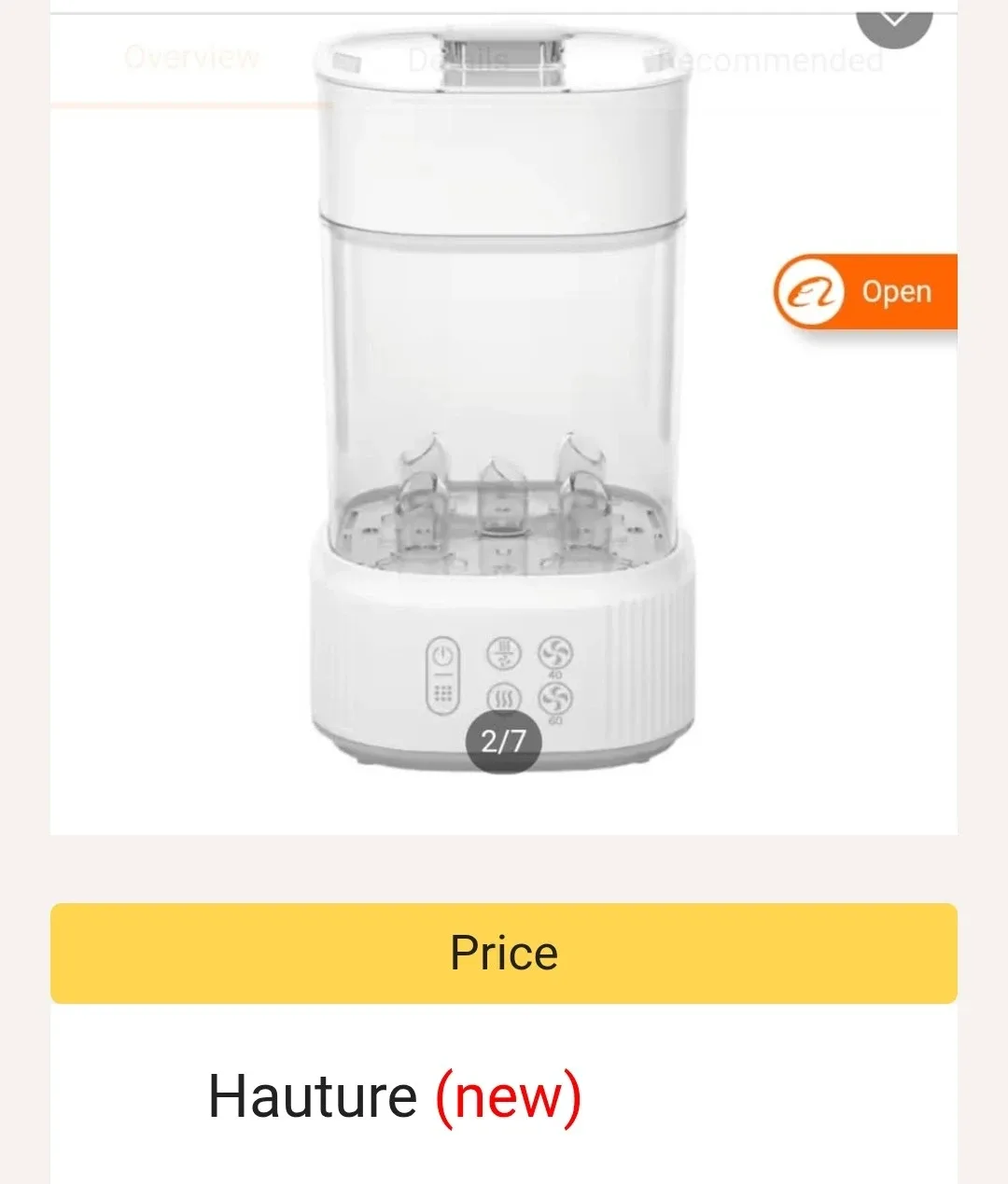 Momcozy Baby Bottle Sterilizer and Dryer image indicator(5)