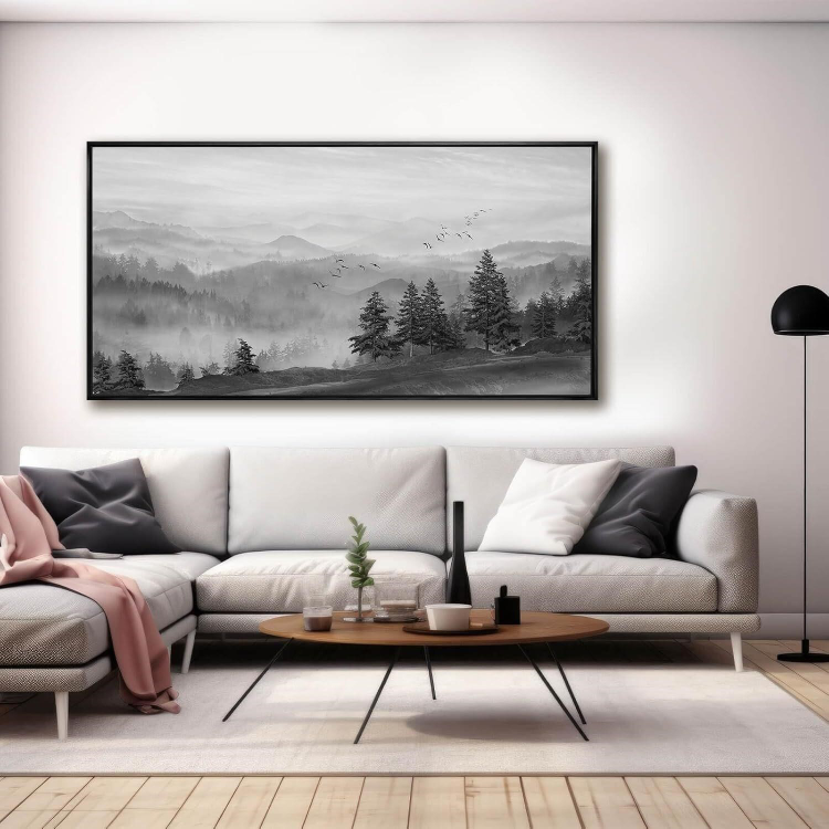 Large Black Abstract Tree Wall Art 75x150 CM - photo 2