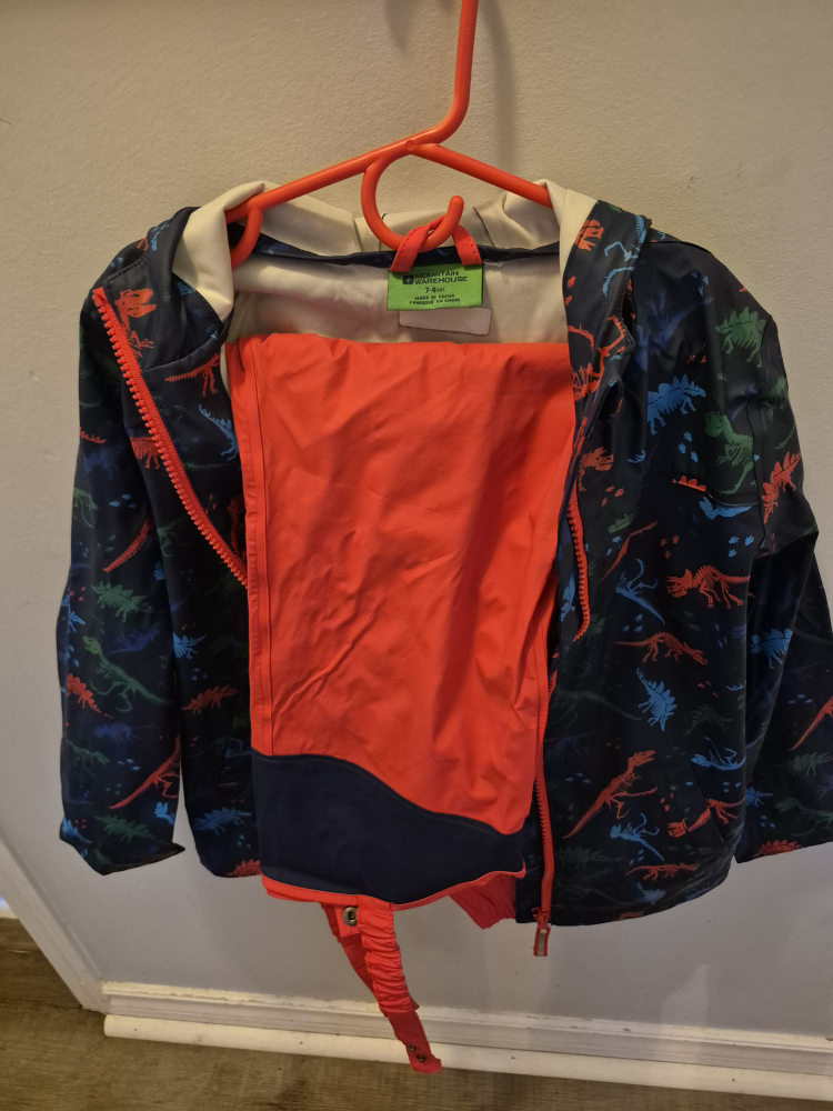 Mountain Warehouse Kids Dinosaur Rain Jacket, Size 7-8 yrs - photo 3