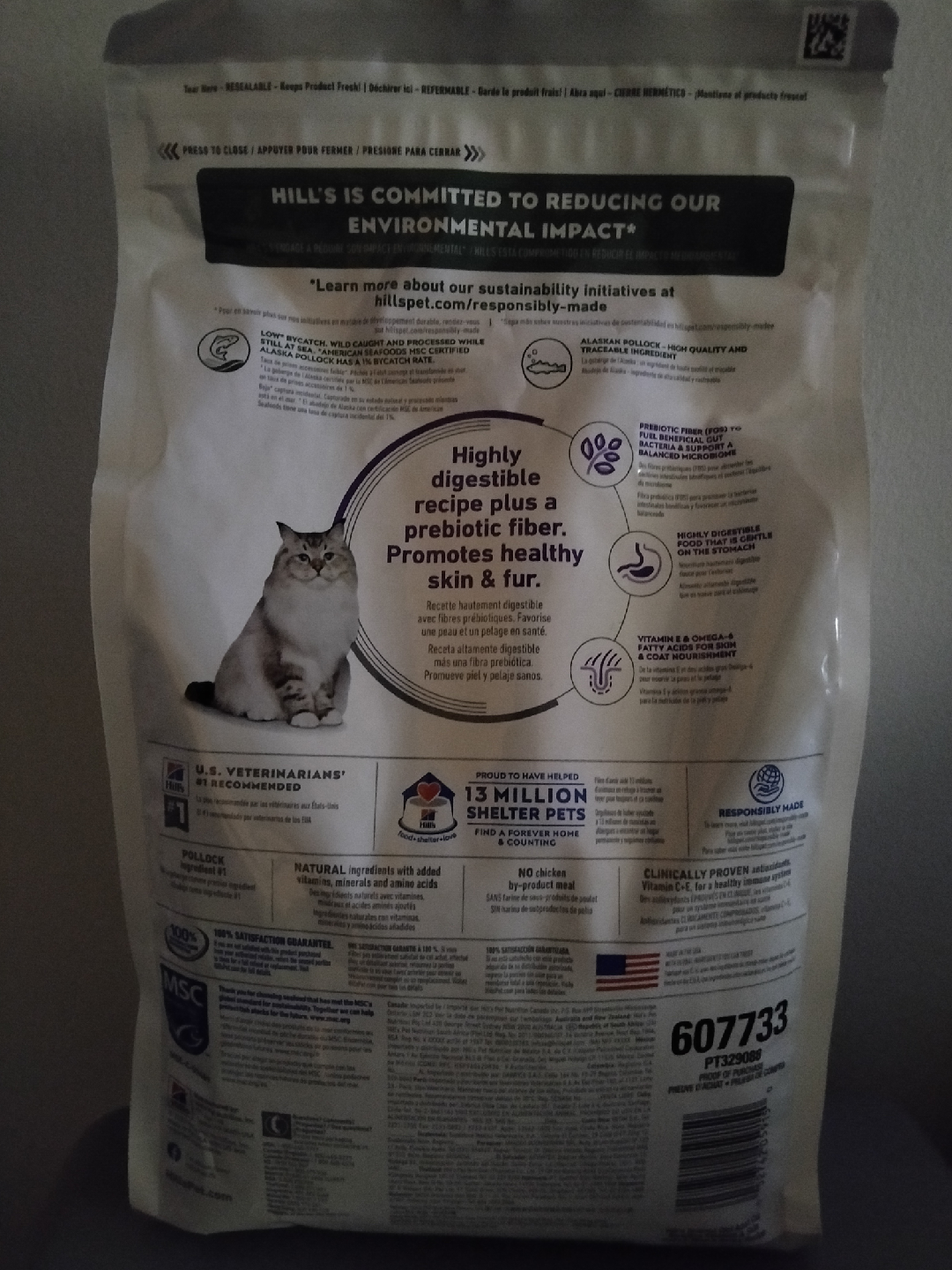 Hill's Science Diet Sensitive Stomach & Skin Adult Cat Food - photo 2