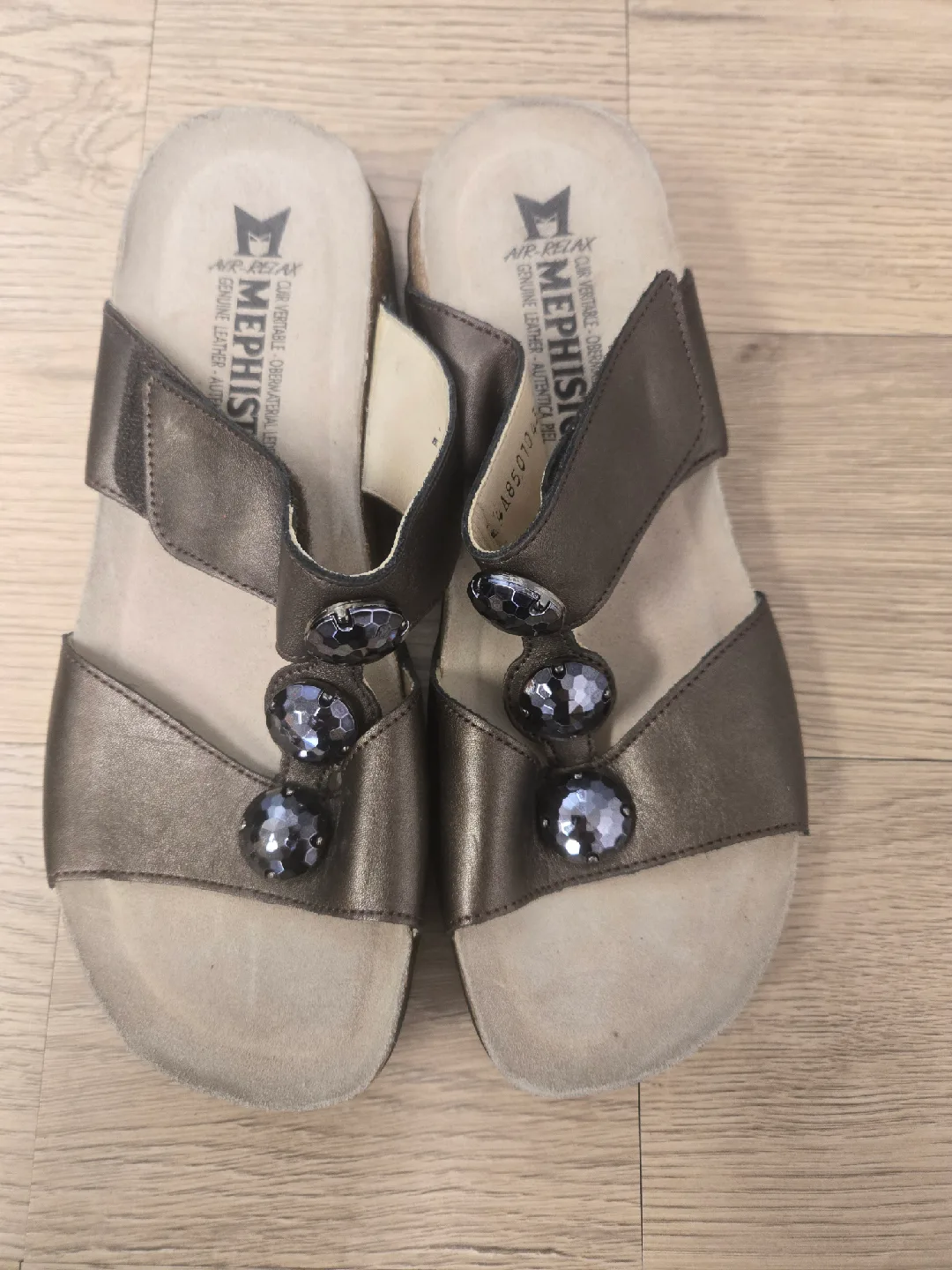 Mephisto Leather Sandals - Size 39
