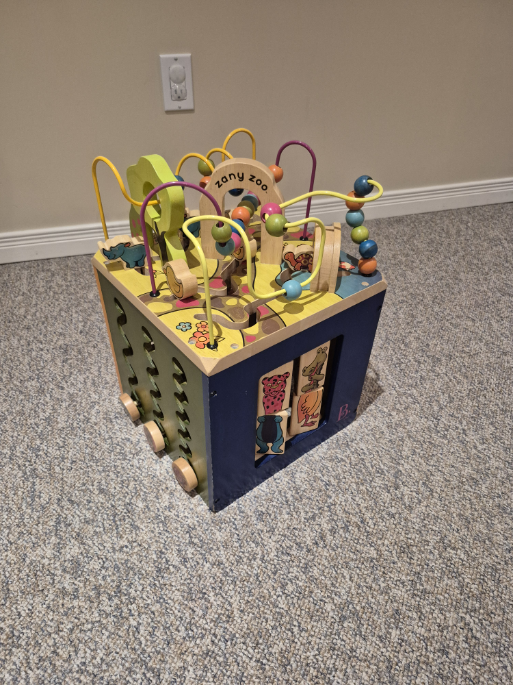 B. Zany Zoo Wooden Activity Cube