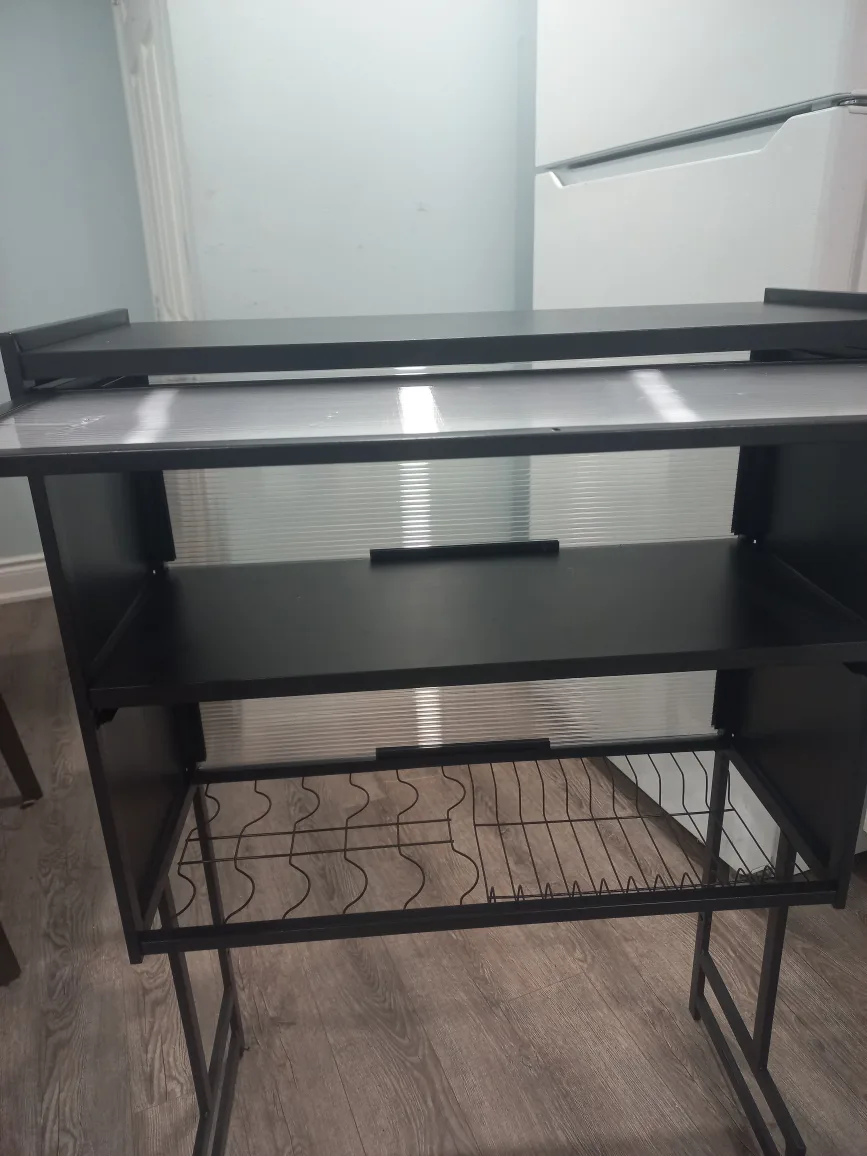 Black single over sink dish drainer image indicator(4)