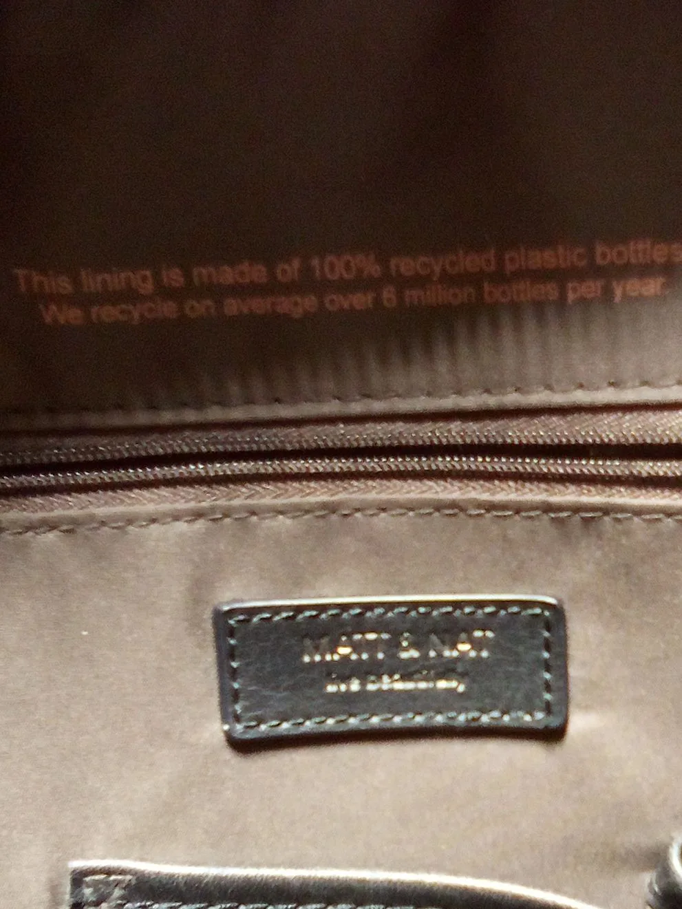 Matt & Nat Vegan Leather Black Backpack image indicator(3)