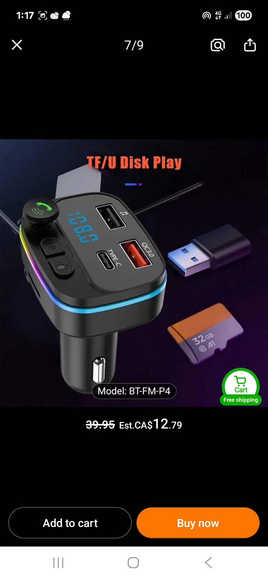Car Bluetooth FM Transmitter - photo 5