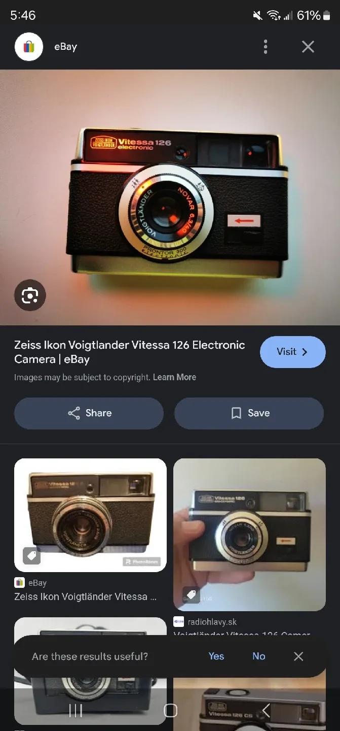 Zeiss Ikon Voigtlander Vitessa 126 Electronic Camera