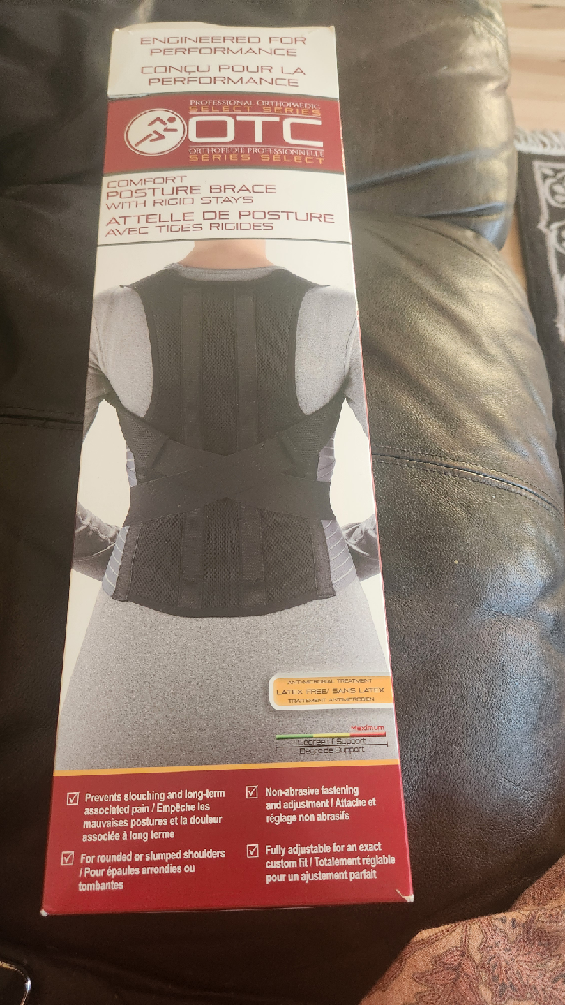 OTC Comfort Posture Brace with Rigid Stays - Size M