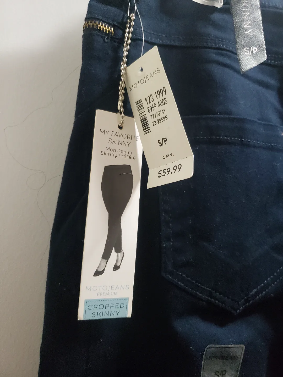 Cropped Skinny Jeans size S image indicator(4)