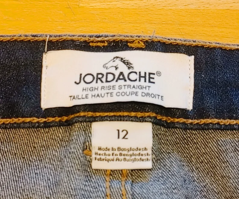 Jordache High Rise Straight Jeans - Size 12 image indicator(5)