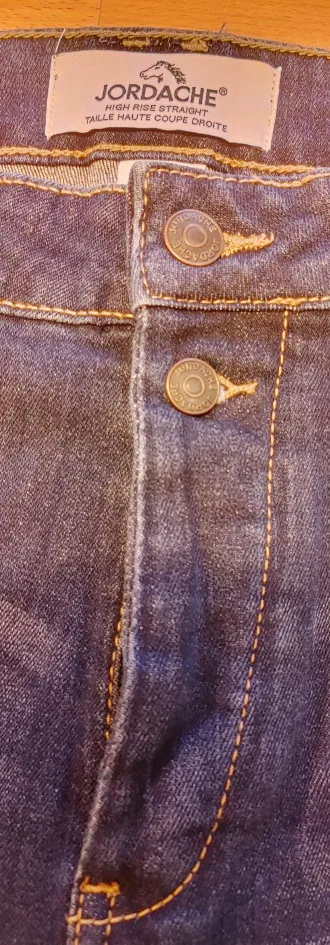 Jordache High Rise Straight Jeans - Size 12 image indicator(8)