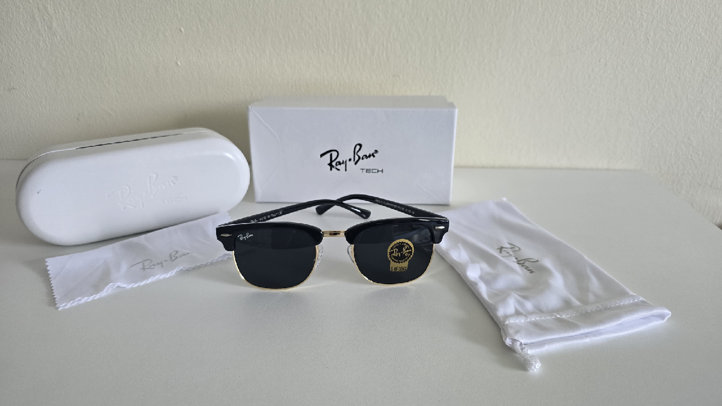 Ray-Ban Clubmaster Sunglasses - Black & Gold - photo 5