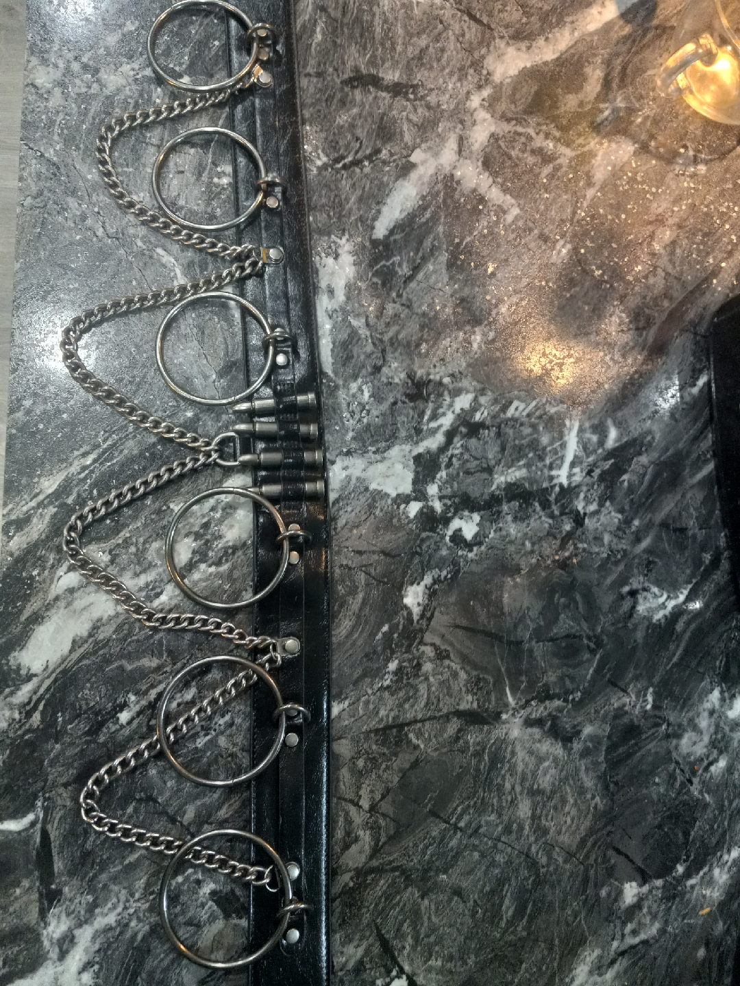 KILLSTAR Black Bullet Belt with Chain