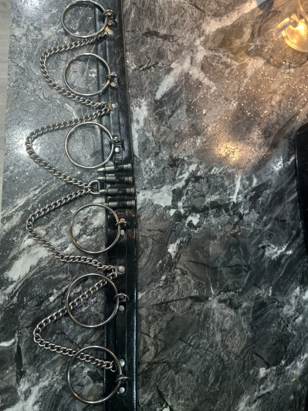 KILLSTAR Black Bullet Belt with Chain