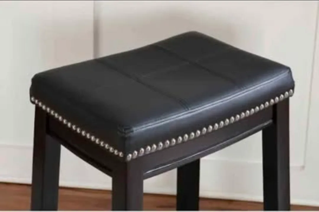 Linon Bar Height Bar Stool - Black image indicator(3)