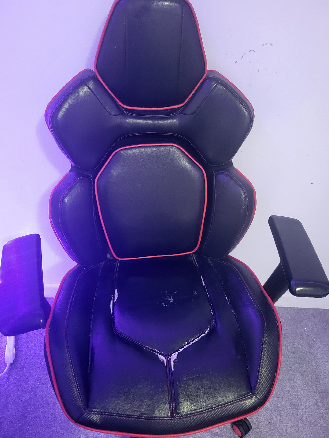 Gaming Chair - Black with Red Trim