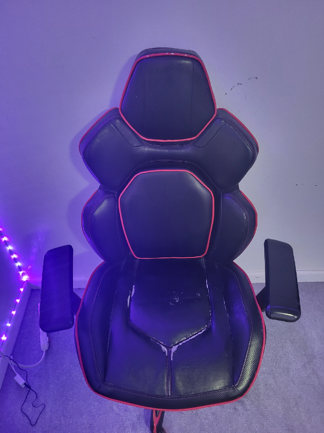 Gaming Chair - Black with Red Trim - photo 4