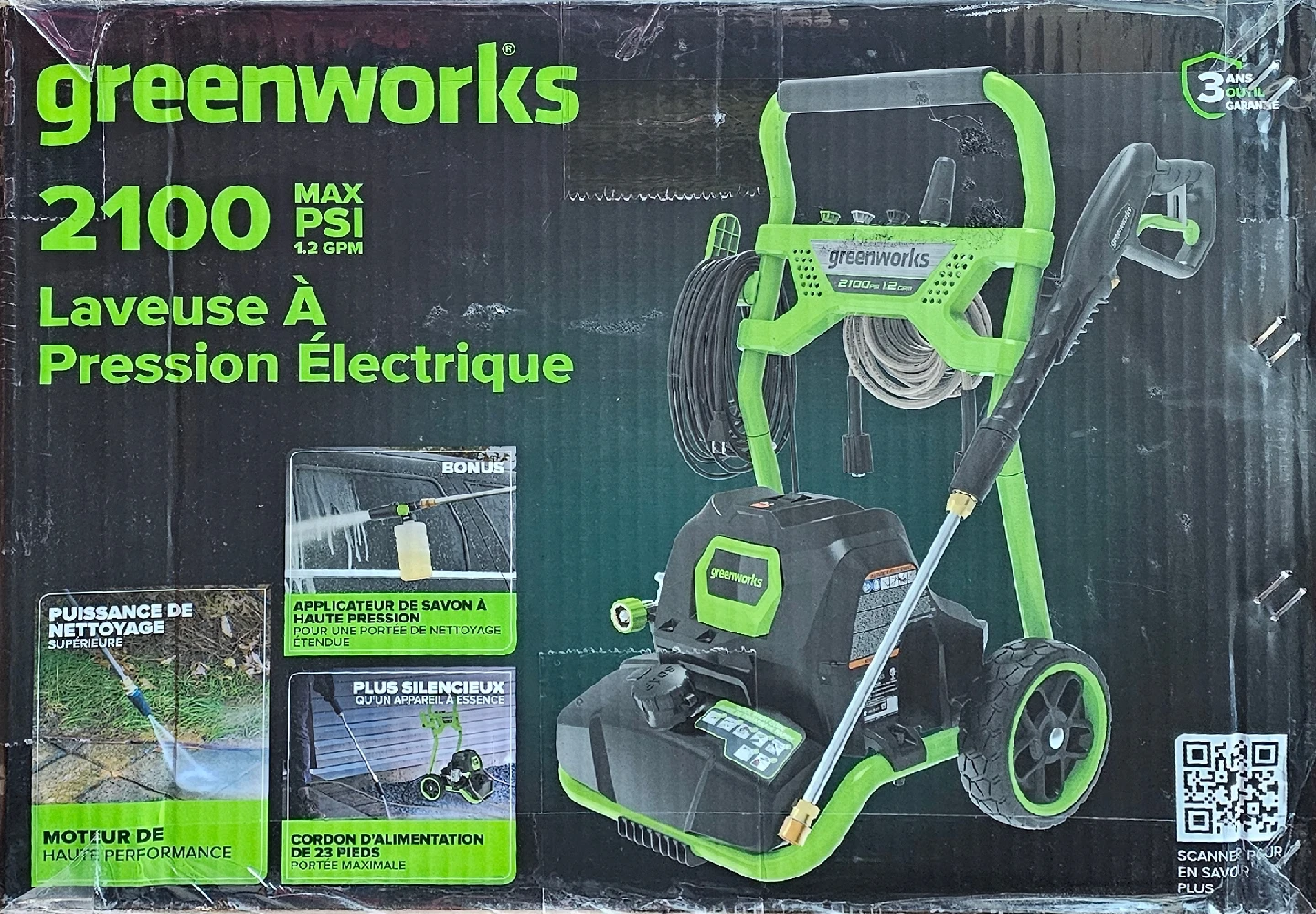 Greenworks 2100 PSI Electric Pressure Washer