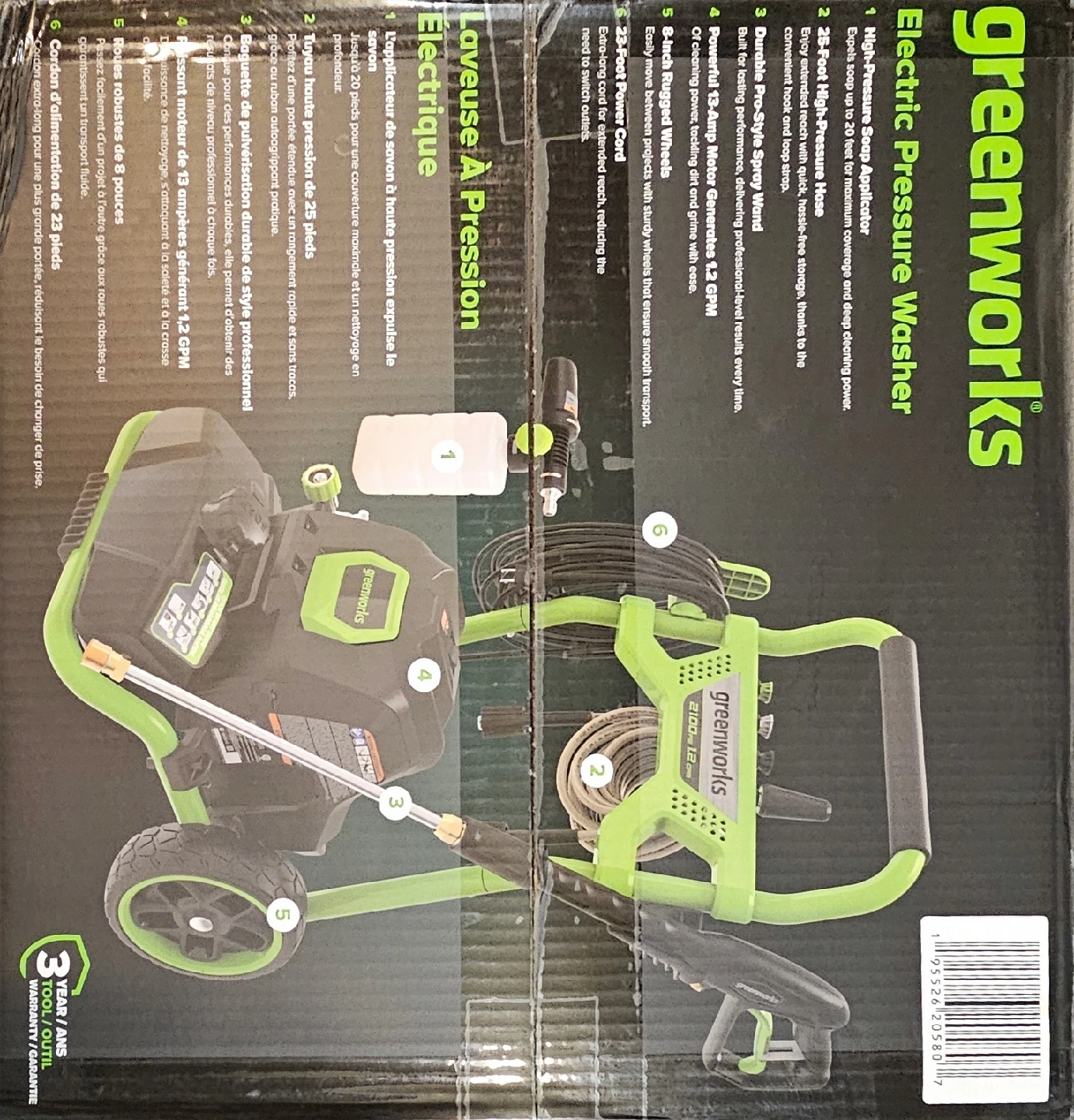 Greenworks 2100 PSI Electric Pressure Washer - photo 2
