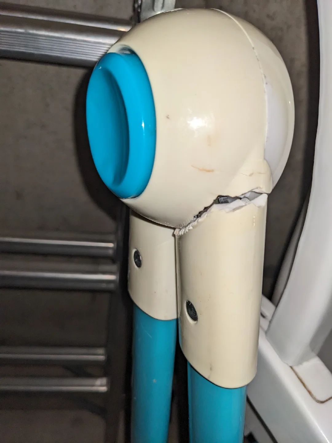 Baby High Chair - White & Blue image indicator(6)