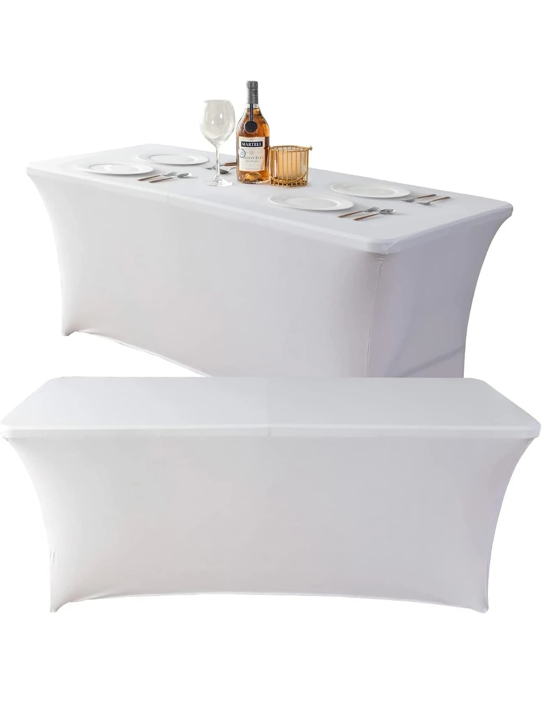 White Spandex Tablecloth