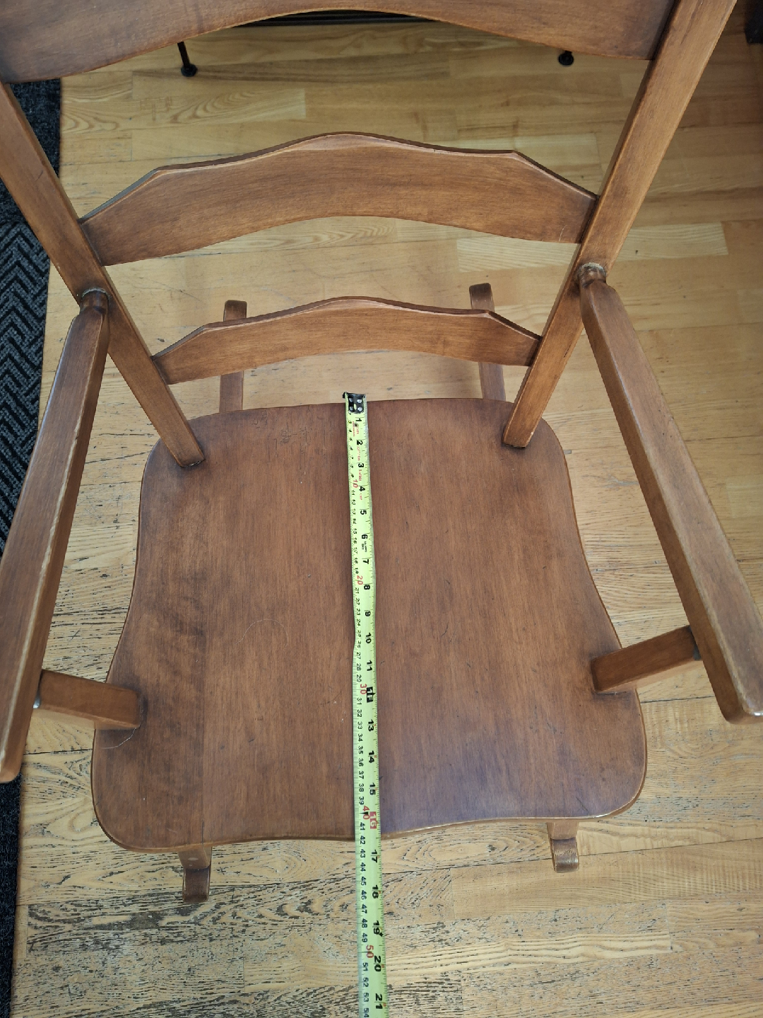small oak rocking chair