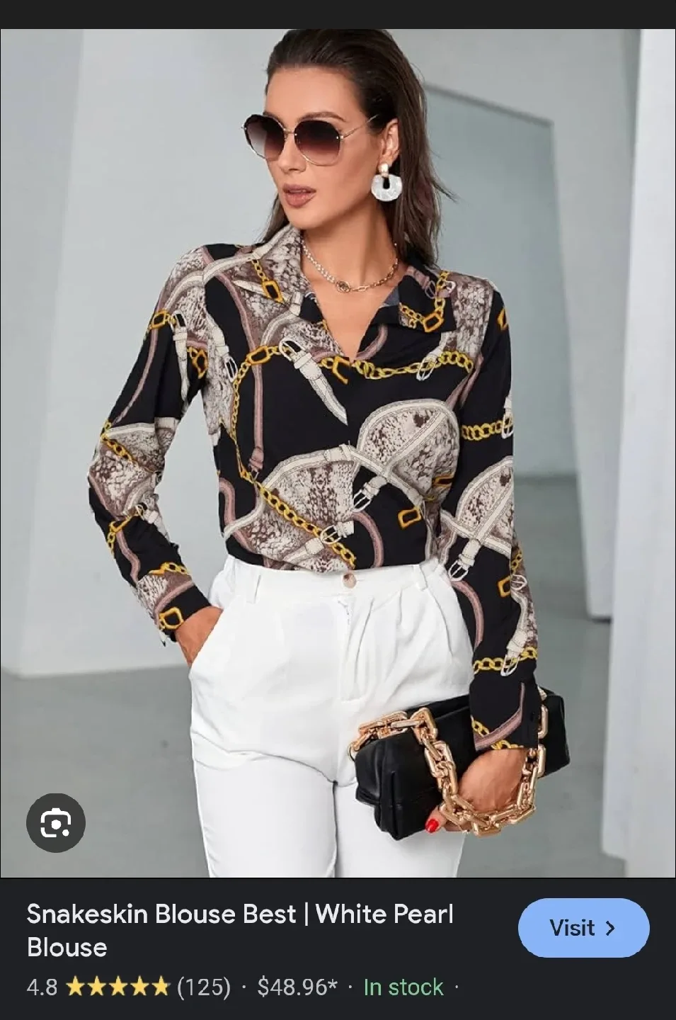 Snakeskin Print Blouse image indicator(5)