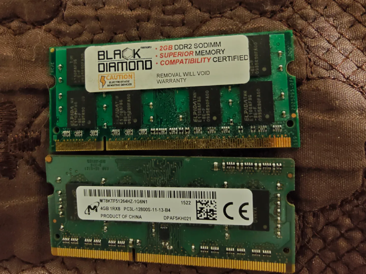 Mixed RAM Sticks - Kingston, Hynix, Black Diamond 🥕 image indicator(2)