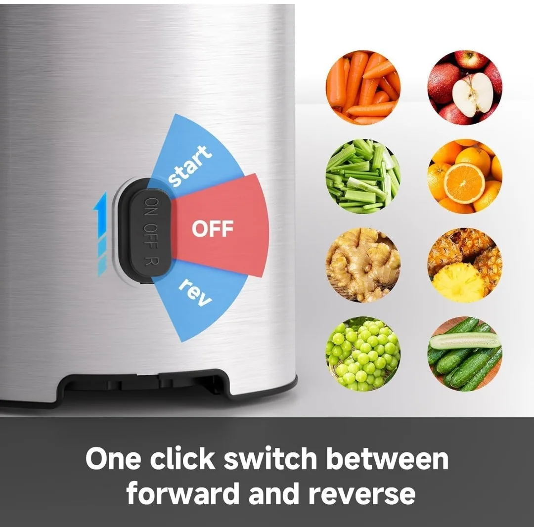 AMZCHEF Slow Masticating Juicer image indicator(5)