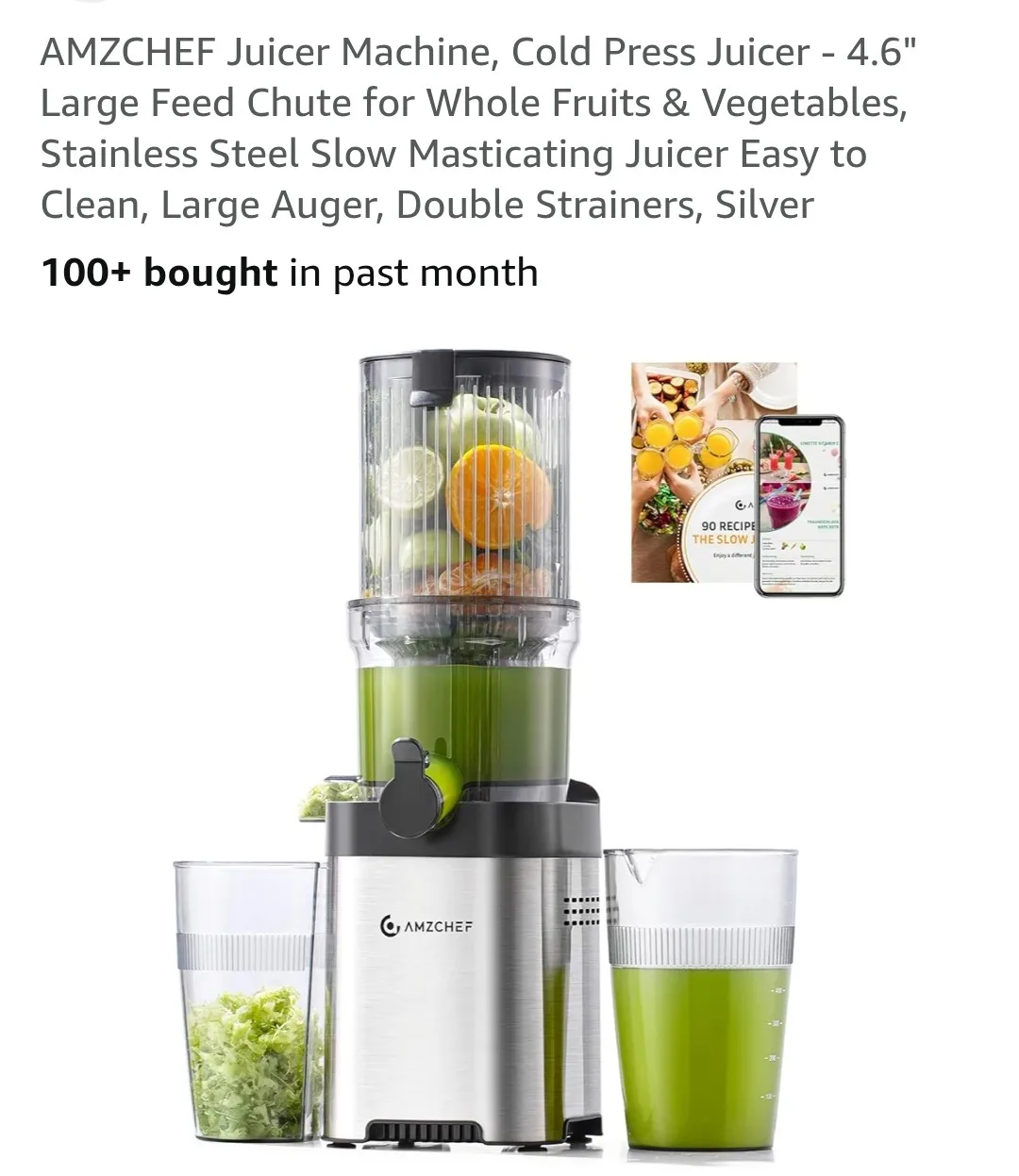 AMZCHEF Slow Masticating Juicer image indicator(6)
