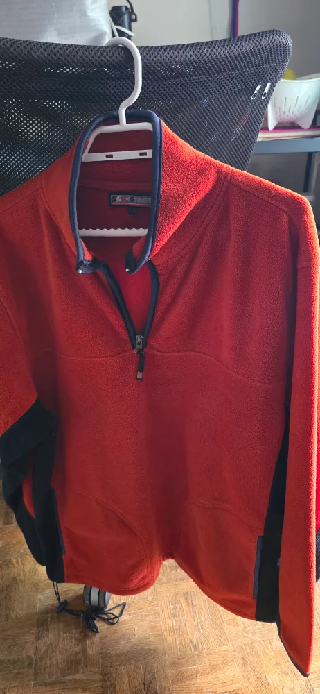 Fleece Pullover - Orange, Size L thumbnail