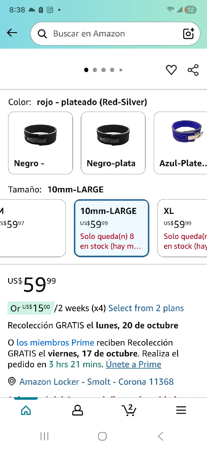 Flexz Fitness Weightlifting Belt - 10mm XLarge image indicator(5)