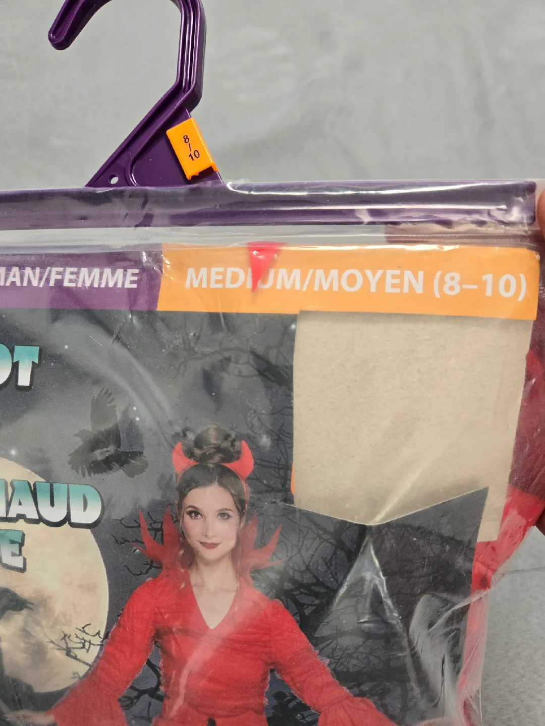 Adult woman's halloween costume red devil size medium image indicator(2)