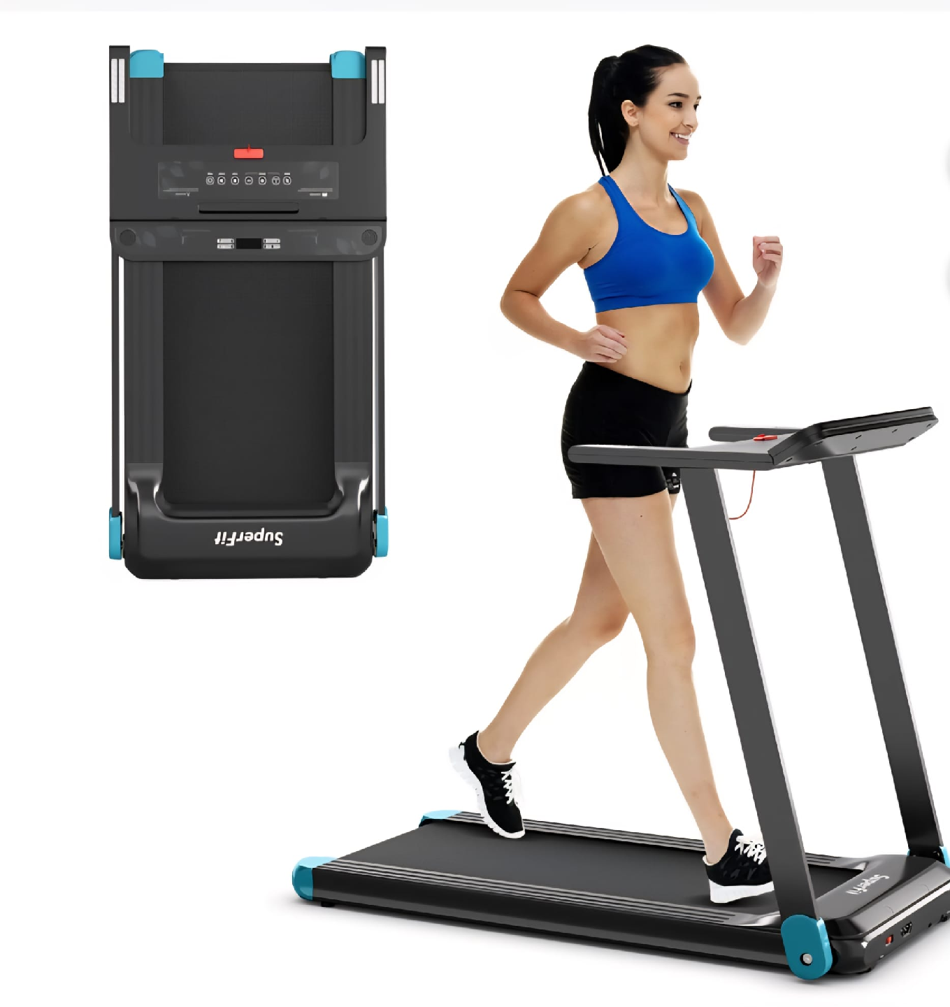 SuperFit Folding Treadmill - Like New!