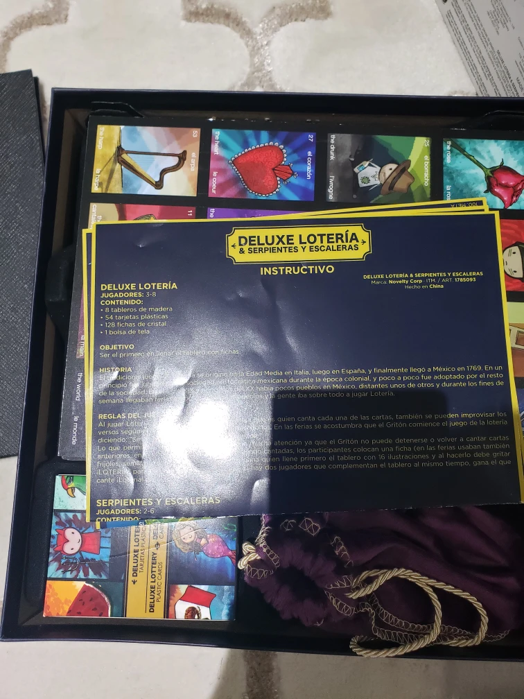 Deluxe Loteria & Serpientes y Escaleras Board Game - photo 3