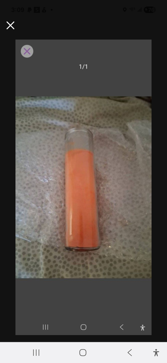 Orange Prayer Candle