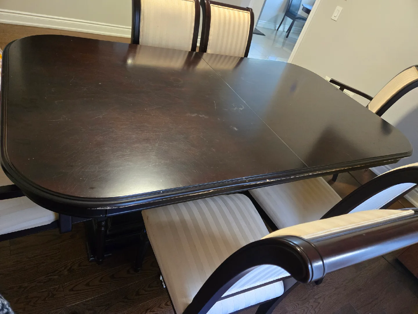 Gorgeous Wooden Dining Table with Six Chairs image indicator(5)