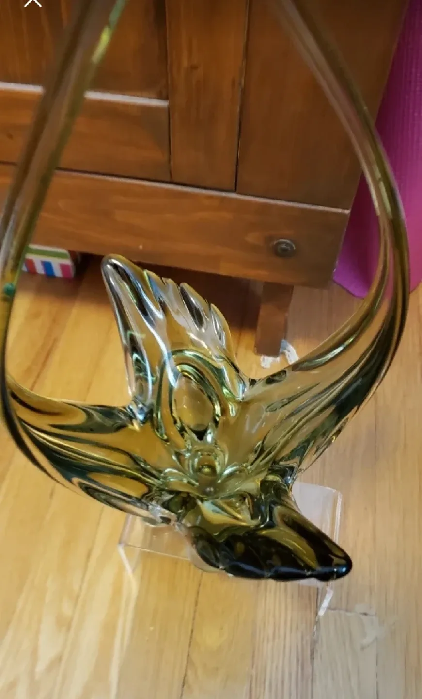 Vintage Art Glass Lorraine Basket image indicator(3)