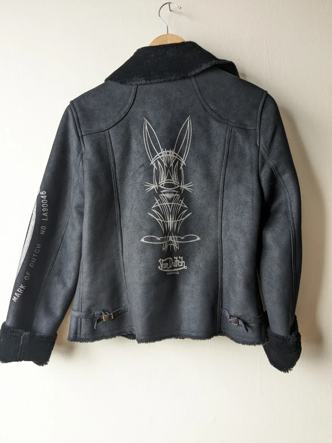 Von Dutch Black Faux Suede Jacket image indicator(2)