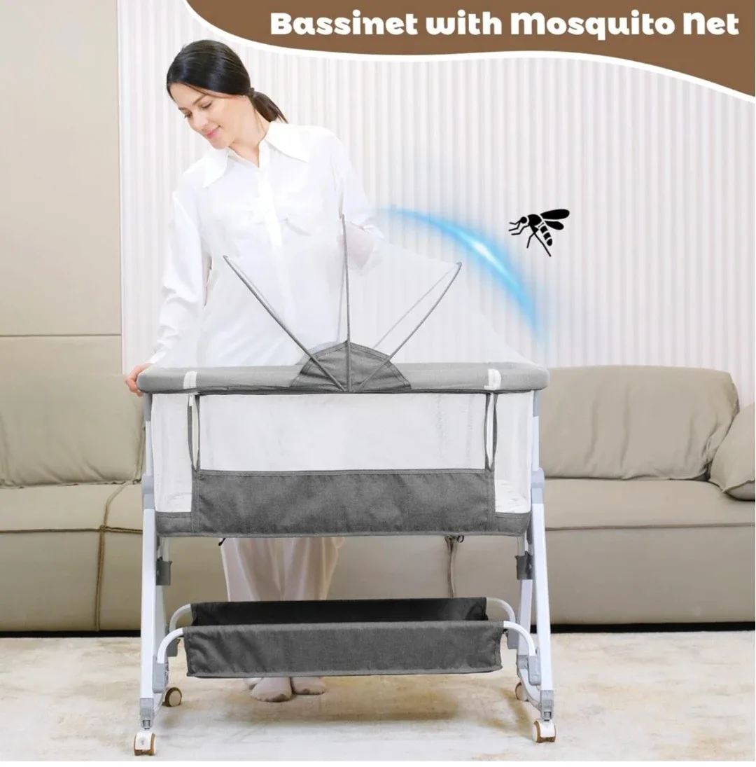Baby Bassinet, 3 in 1 Bedside Bassinet image indicator(6)