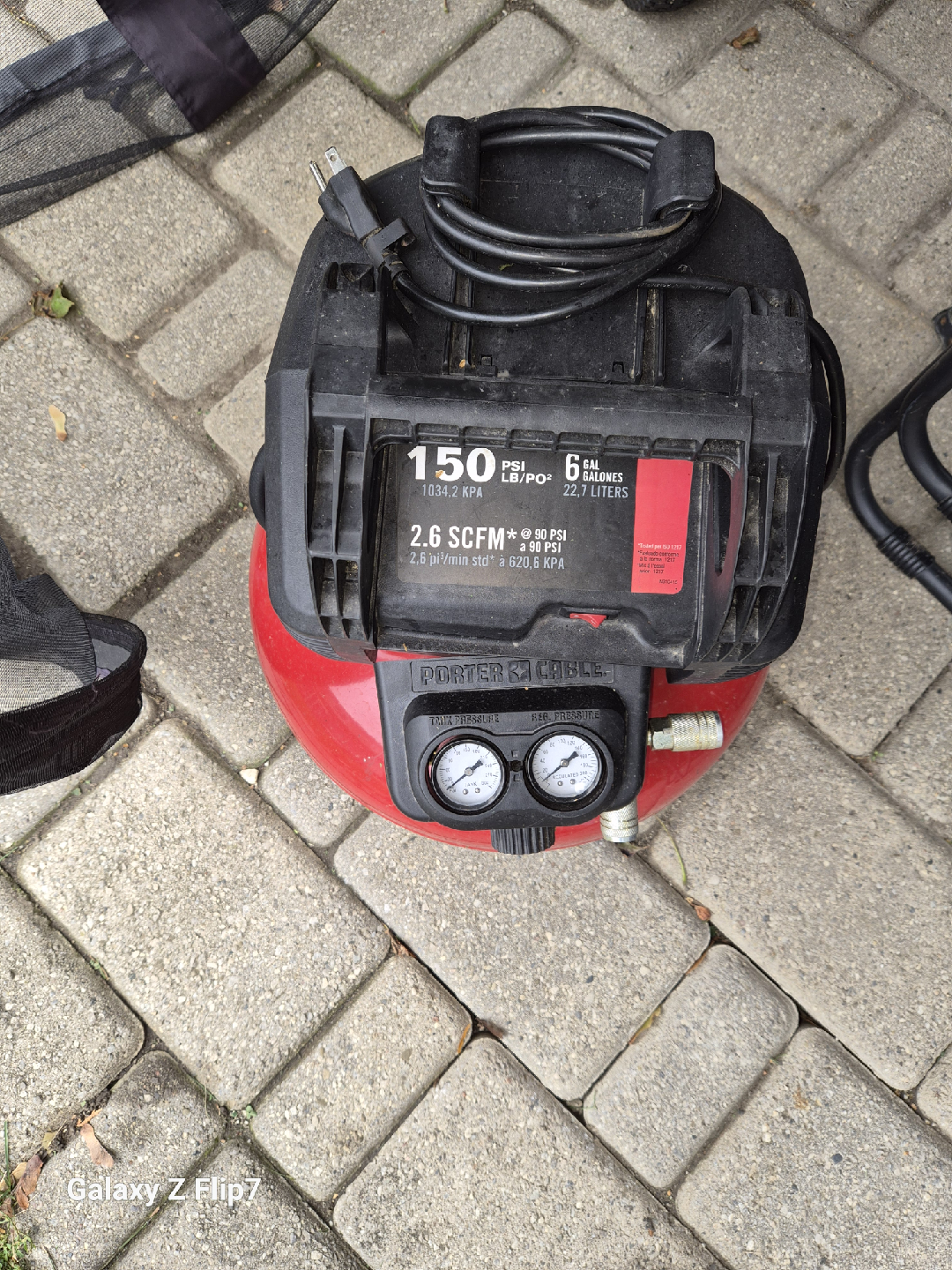 Porter Cable 6 Gal Air Compressor - 150 PSI
