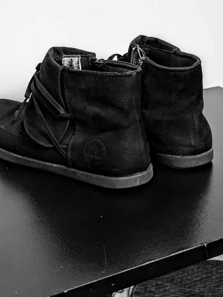 Airwalk Black Ankle Boots - Size 8.5 US 39 EUR 🥕 image indicator(8)