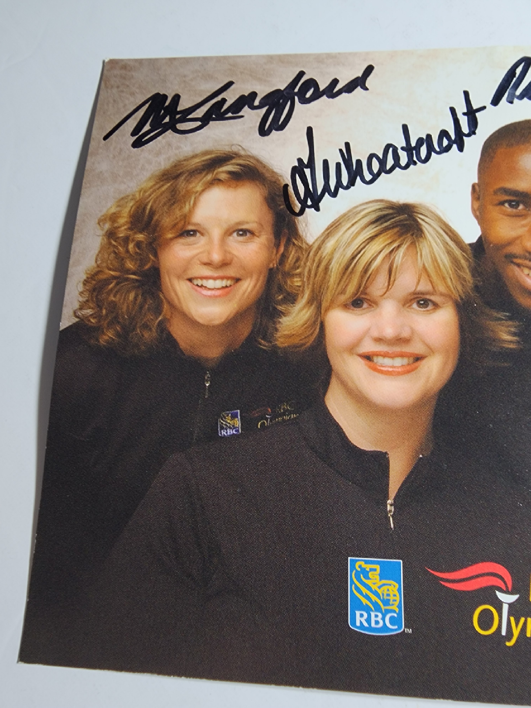 RBC Olympians signed card - photo 2