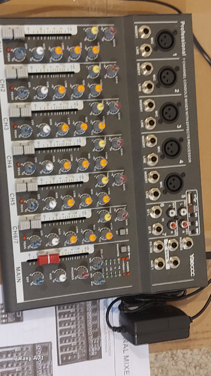 Yaeccc 7 Channel Console Mixer