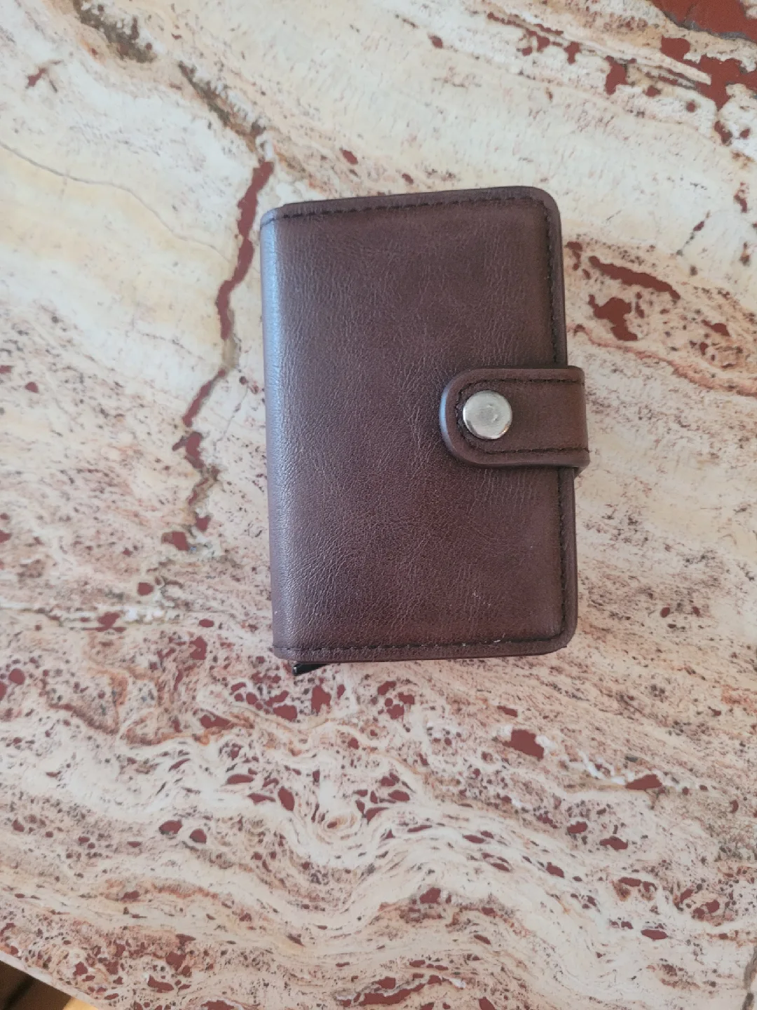 Brown Leather RFID Blocking Card Holder🥕 thumbnail